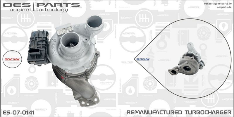 OES PARTS kompresorius, įkrovimo sistema ES-07-0141